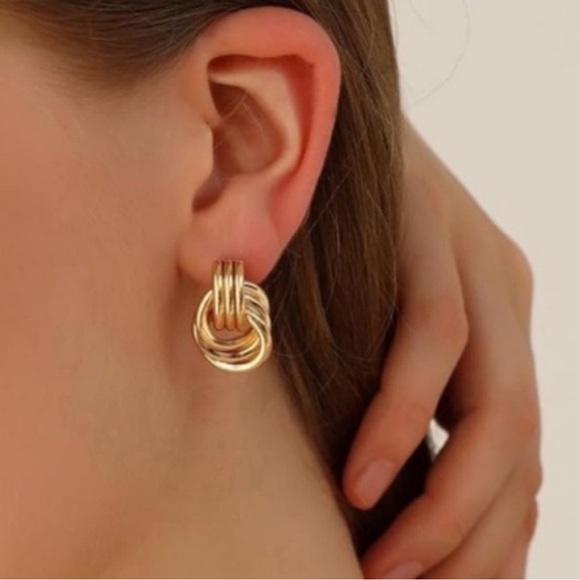 Kinley 18K Gold Plated Earrings - Picture 2 of 2